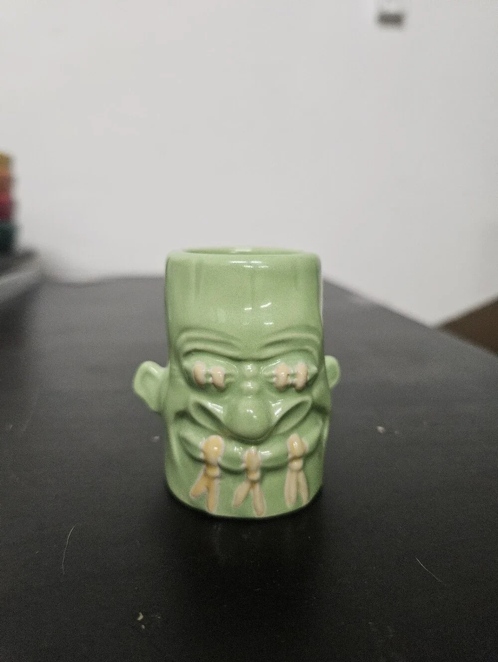 Tiki Farm Sam's Dinky Noggin Purple Shrunken Head Shotglass by Sam Gambino 2005